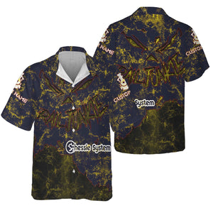 Railspirit Personalized Chessie System Railroad Hawaiian Shirt Torn Graphic Style Train Shirt For Rail Junkie