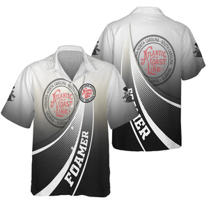 Railspirit Personalized Atlantic Coast Line Railroad Hawaiian Shirt Railway-Themed Style Shirt Gift Idea For Trainspotter