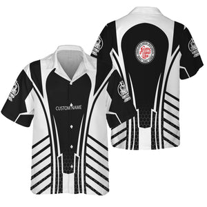 Railspirit Personalized Atlantic Coast Line Railroad Hawaiian Shirt Striped Railroad Style Train Shirt All Over Print