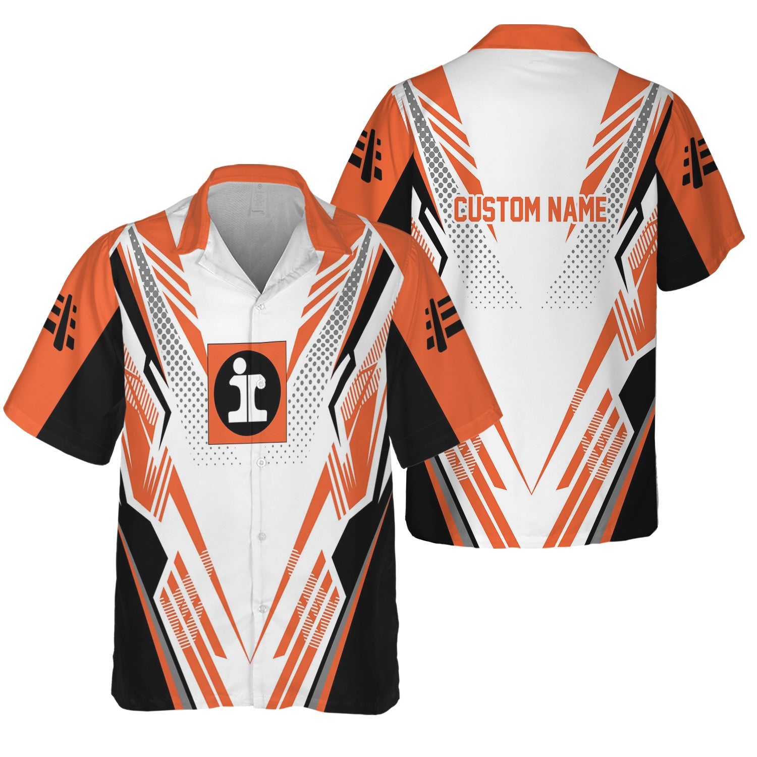 Railspirit Personalized Illinois Central Railroad Hawaiian Shirt Railroad Tribute Design Train Shirt for Train Lovers