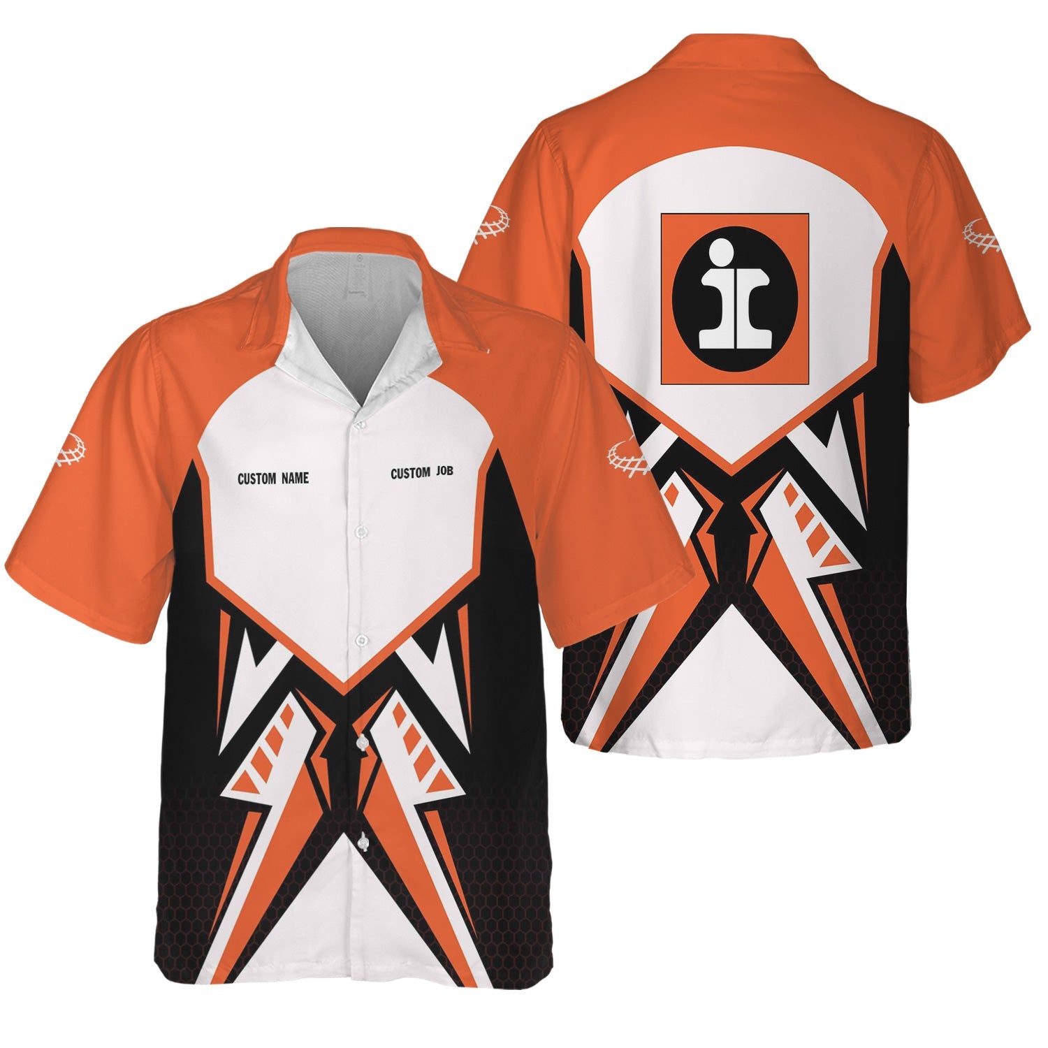 Railspirit Personalized Illinois Central Railroad Hawaiian Shirt Vibriant Style with Custom Position Train Shirt