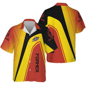 Railspirit Personalized Chicago and North Western Railway Hawaiian Shirt Vibrant Striking Style Shirt For Rail Enthusiasts