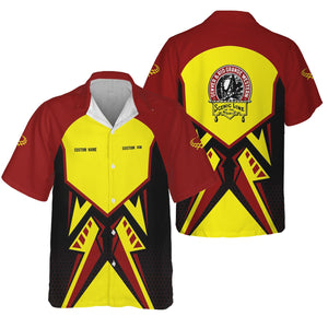 Railspirit Personalized Denver and Rio Grande Western Railroad Hawaiian Shirt Vibriant Style with Custom Position Train Shirt