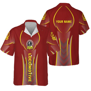 Railspirit Personalized Denver and Rio Grande Western Railroad Hawaiian Shirt Striking Line Style Train Shirt For Locomotive Lovers