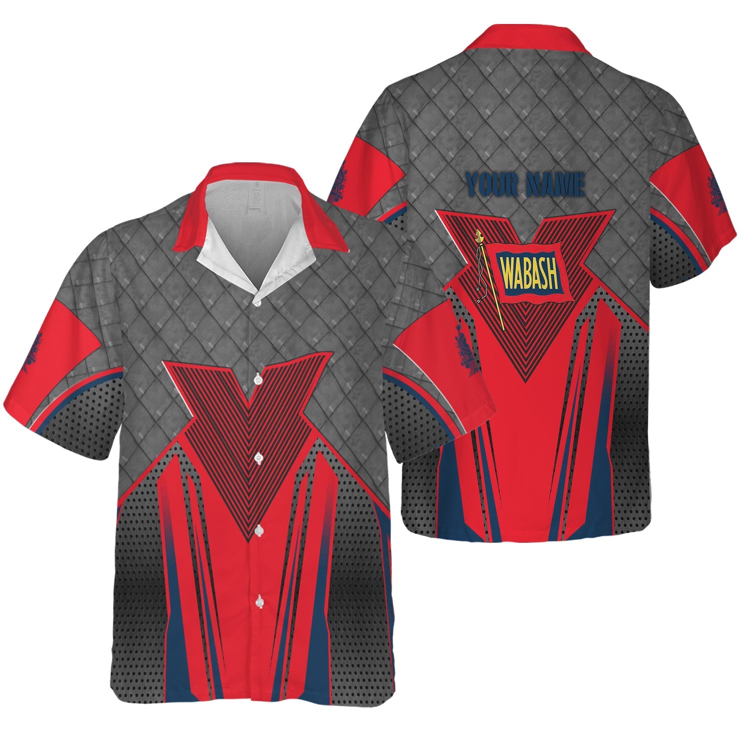 Railspirit Personalized Wabash Railroad Hawaiian Shirt Rugged Steel Vibes Train Shirt All Over Print