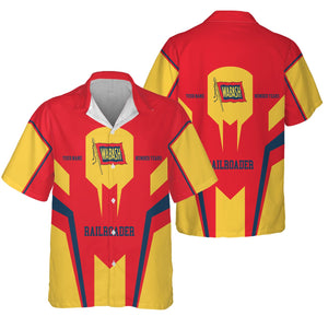 Railspirit Personalized Wabash Railroad Hawaiian Shirt Custom Year Railroader Shirt Gift Idea For Train Lover