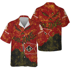 Railspirit Personalized Lehigh Valley Railroad Hawaiian Shirt Torn Graphic Style Train Shirt For Rail Junkie