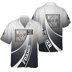 Railspirit Personalized Western Pacific Railroad Hawaiian Shirt Railway-Themed Style Shirt Gift Idea For Trainspotter