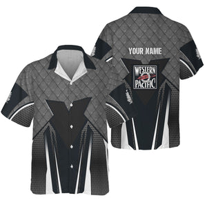 Railspirit Personalized Western Pacific Railroad Hawaiian Shirt Rugged Steel Vibes Train Shirt All Over Print