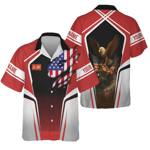 Railspirit Personalized Louisville and Nashville Railroad Hawaiian Shirt American Eagle Vintage Train L&N Shirt