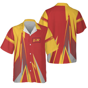 Railspirit Personalized Louisville and Nashville Railroad Hawaiian Shirt Lightning-Inspired Railway Style L&N Shirt For Train Lovers