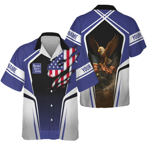 Railspirit Personalized New York, Chicago and St. Louis Railroad Hawaiian Shirt American Eagle Vintage Train Nickel Plate Road Shirt