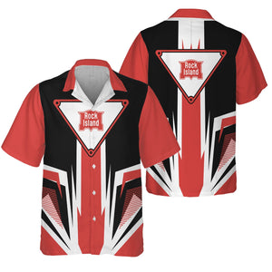 Railspirit Chicago, Rock Island and Pacific Railroad Hawaiian Shirt Bold Graphic Style Rock Island Railroad All Over Printed Shirt