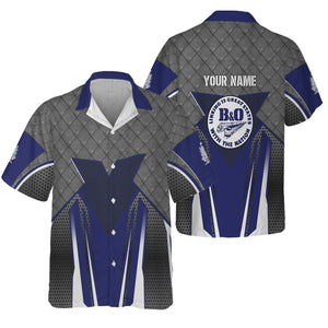 Railspirit Personalized B&O Great States Railroad Hawaiian Shirt Rugged Steel Vibes Train Shirt All Over Print