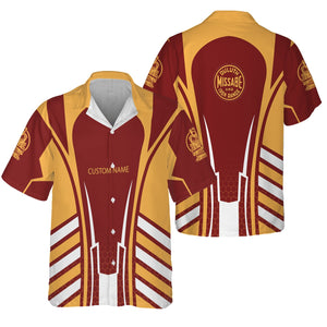 Railspirit Personalized Duluth, Missabe, & Iron Range Railroad Hawaiian Shirt Striped Railroad Style Train Shirt All Over Print