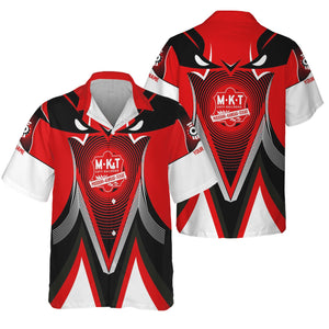 Railspirit Personalized Katy Railroad Hawaiian Shirt Vibrant Graphic Pattern Shirt For Train Enthusiasts