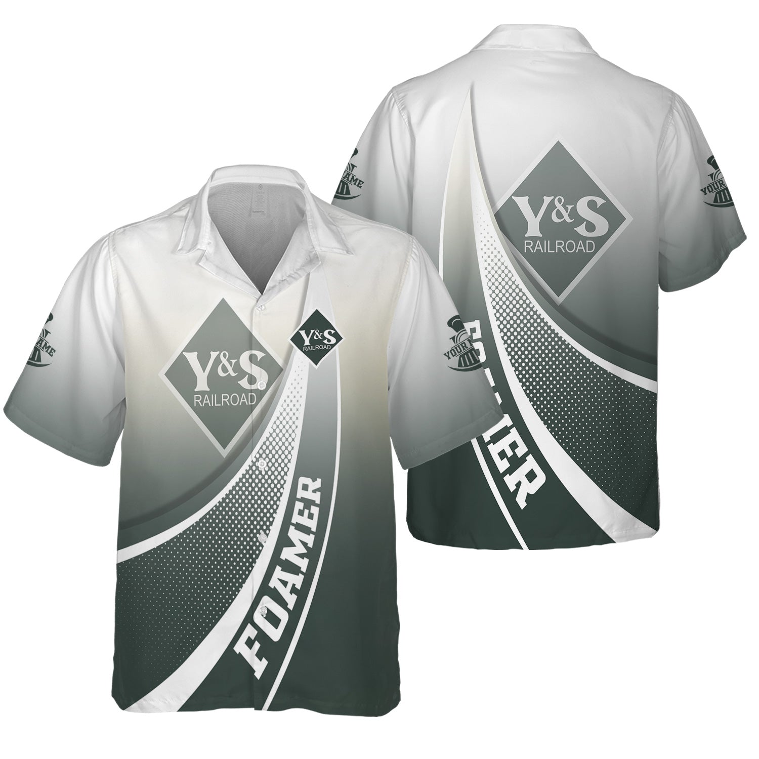 Railspirit Personalized Youngstown & Southern Railroad Hawaiian Shirt Railway-Themed Style Shirt Gift Idea For Trainspotter