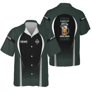 Railspirit  Personalized  Youngstown & Southern Railroad Hawaiian Shirt  Stress Is Caused By Not Having Enough Trains  Shirt All Over Print