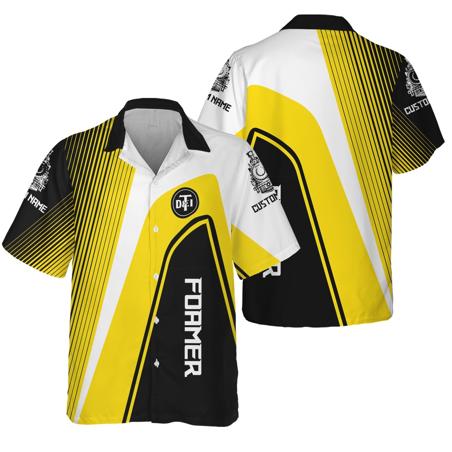 Railspirit Personalized Detroit Toledo And Ironton Railroad Hawaiian Shirt Vibrant Striking Style Shirt For Rail Enthusiasts
