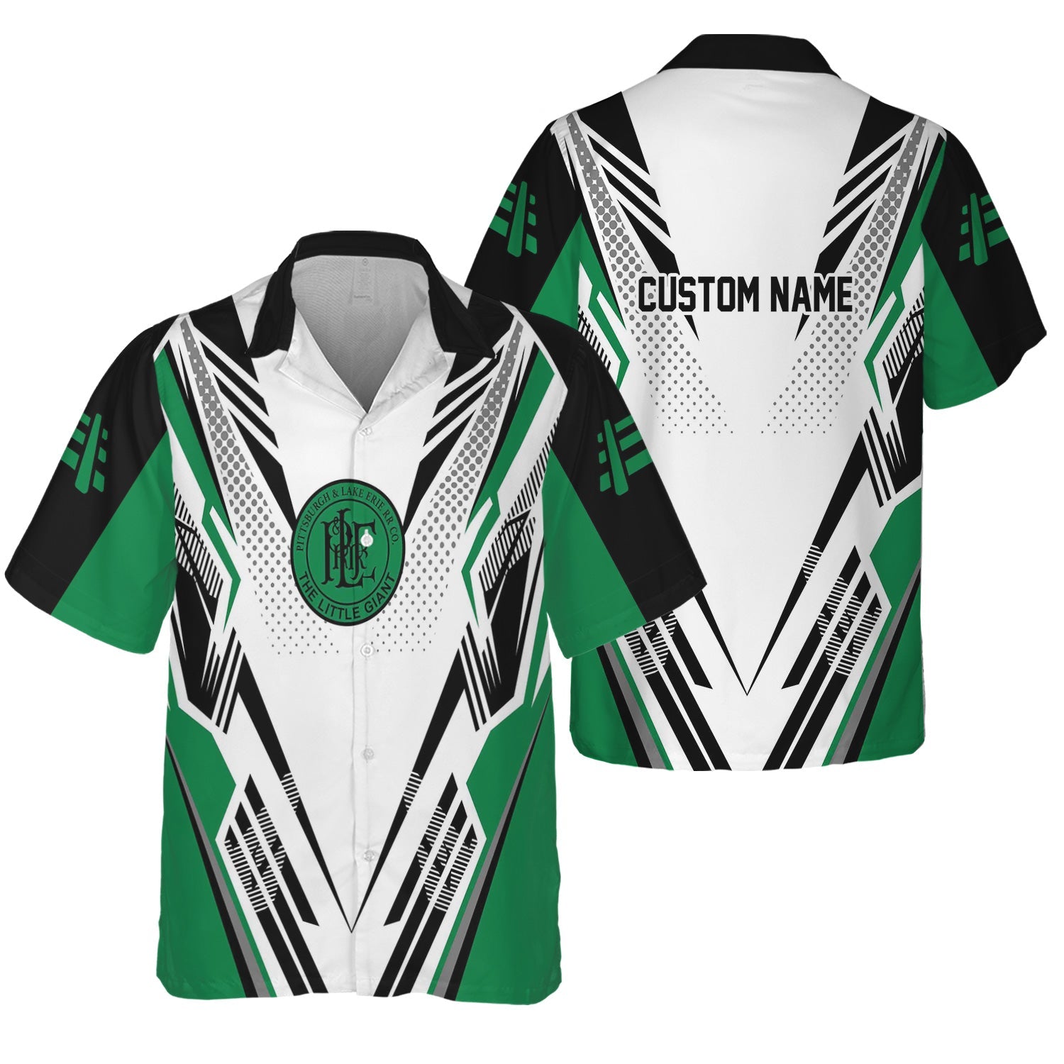 Railspirit Personalized Pittsburgh And Lake Erie Railroad Hawaiian Shirt Railroad Tribute Design Train Shirt for Train Lovers