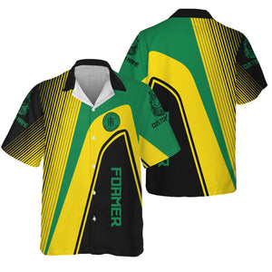 Railspirit Personalized Pittsburgh And Lake Erie Railroad Hawaiian Shirt Vibrant Striking Style Shirt For Rail Enthusiasts