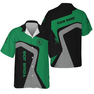 Railspirit Personalized Pittsburgh And Lake Erie Railroad Hawaiian Shirt Unique Design with Custom Job Position Train Shirt