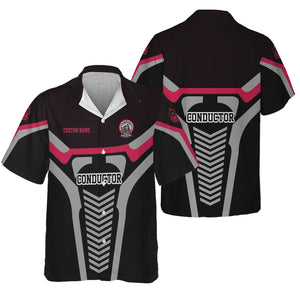 Railspirit Personalized Durango And Silverton Narrow Gauge Railroad Hawaiian Shirt Track-Inspired with Custom Job Position Train Shirt