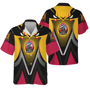 Railspirit Personalized Durango And Silverton Narrow Gauge Railroad Hawaiian Shirt Vibrant Graphic Pattern Shirt For Train Enthusiasts