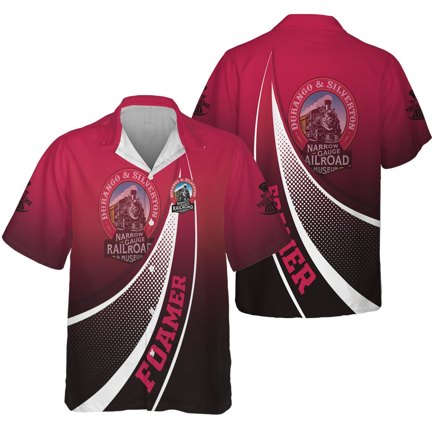 Railspirit Personalized Durango And Silverton Narrow Gauge Railroad Hawaiian Shirt Railway-Themed Style Shirt Gift Idea For Trainspotter