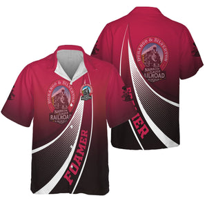 Railspirit Personalized Durango And Silverton Narrow Gauge Railroad Hawaiian Shirt Railway-Themed Style Shirt Gift Idea For Trainspotter
