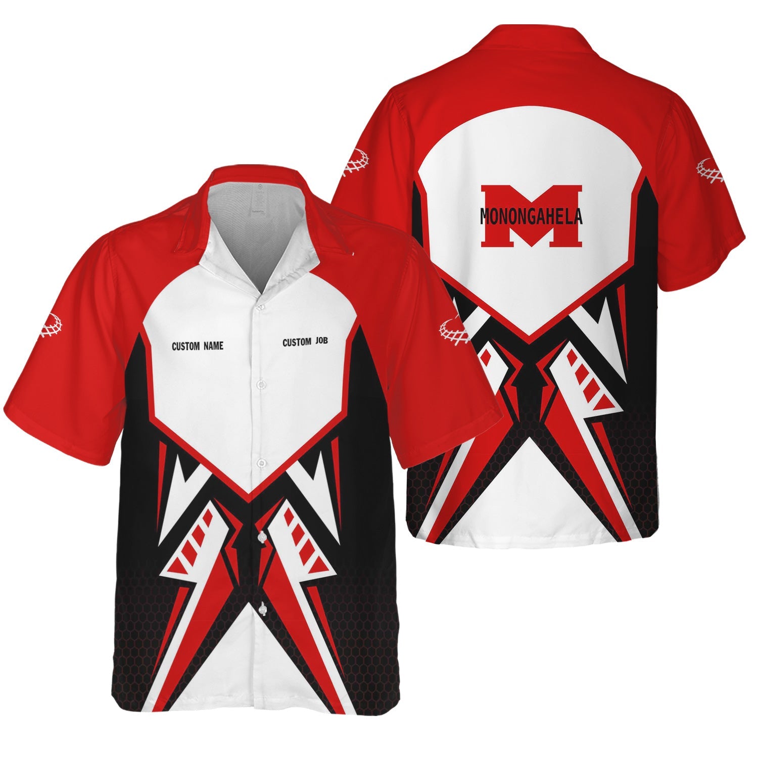 Railspirit Personalized Monongahela Railroad Hawaiian Shirt Vibriant Style with Custom Position Train Shirt