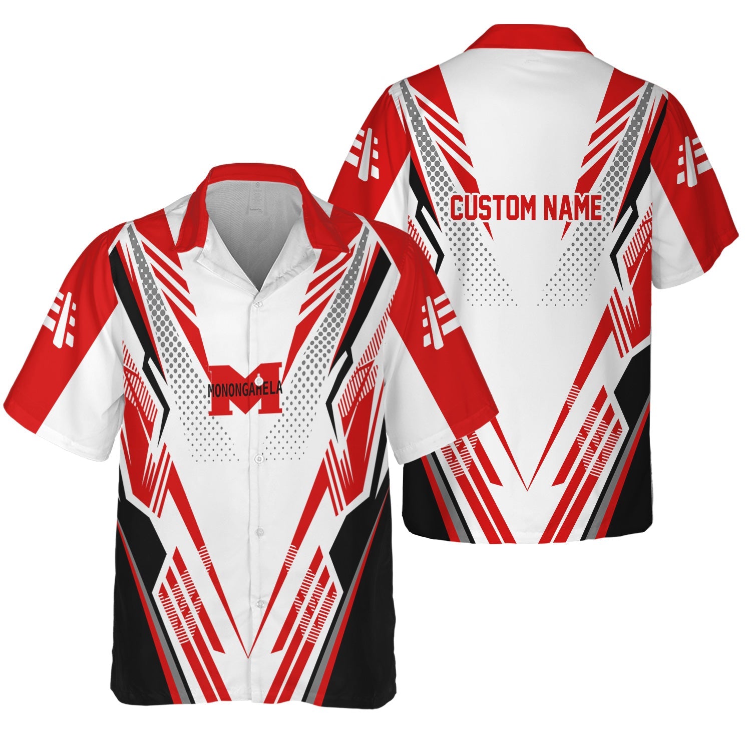 Railspirit Personalized Monongahela Railroad Hawaiian Shirt Railroad Tribute Design Train Shirt for Train Lovers