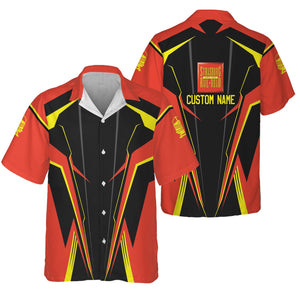 Railspirit Personalized Strasburg Railroad Hawaiian Shirt Lightning-Edge Design Train Shirt For Railroad Lovers