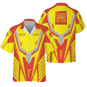 Railspirit Personalized Strasburg Railroad Hawaiian Shirt Workwear-Inspired with Custom Position Train Shirt