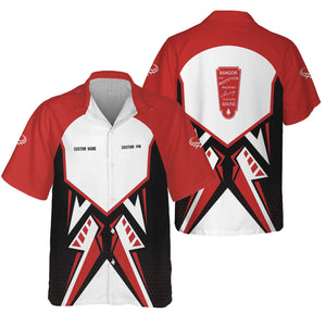 Railspirit Personalized Bangor And Aroostook Railroad Hawaiian Shirt Vibriant Style with Custom Position Train Shirt