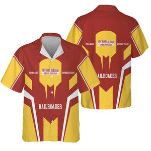 Railspirit Personalized New Hope Railroad Hawaiian Shirt Custom Year Railroader Shirt Gift Idea For Train Lover