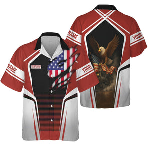 Railspirit Personalized New Hope Railroad Hawaiian Shirt American Eagle Vintage Train Shirt