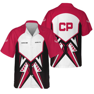 Railspirit Personalized Canadian Pacific Railroad Hawaiian Shirt Vibriant Style with Custom Position Train Shirt