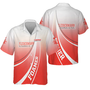 Railspirit Personalized Fleischmann And Western Railroad Hawaiian Shirt Railway-Themed Style Shirt Gift Idea For Trainspotter