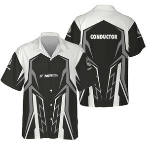 Railspirit Personalized Norfolk Southern Railway Hawaiian Shirt Futuristic Design with Custom Job Train Shirt