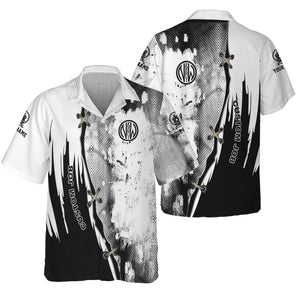 Railspirit Personalized Norfolk and Western Railway Hawaiian Shirt Retro Stitches Design with Custom Position N&W Train Shirt