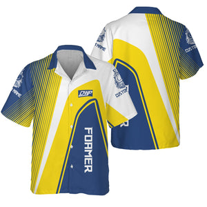 Railspirit Personalized Duluth, Winnipeg and Pacific Railway Hawaiian Shirt Vibrant Striking Style Shirt For Rail Enthusiasts