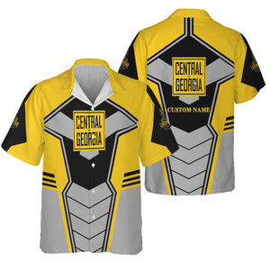 Railspirit Personalized Central of Georgia Railway Hawaiian Shirt Engine-Inspired Style Train Shirt for Railroad Fanatic