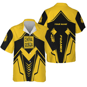 Railspirit Personalized Central of Georgia Railway Hawaiian Shirt Railway Trainspotter Style Shirt Gift Idea For Foamers