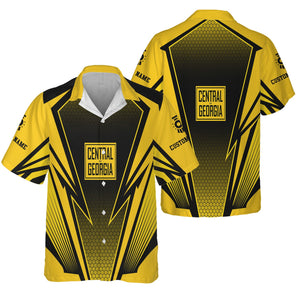 Railspirit Personalized Central of Georgia Railway Hawaiian Shirt Lightning Graphic Style Shirt Gift Idea For Train Lover