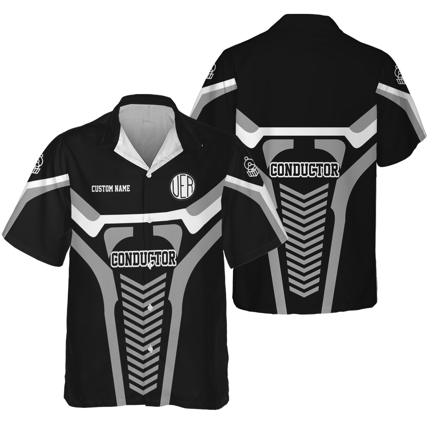 Railspirit Personalized Union Electric Railway Hawaiian Shirt Track-Inspired with Custom Job Position Train Shirt