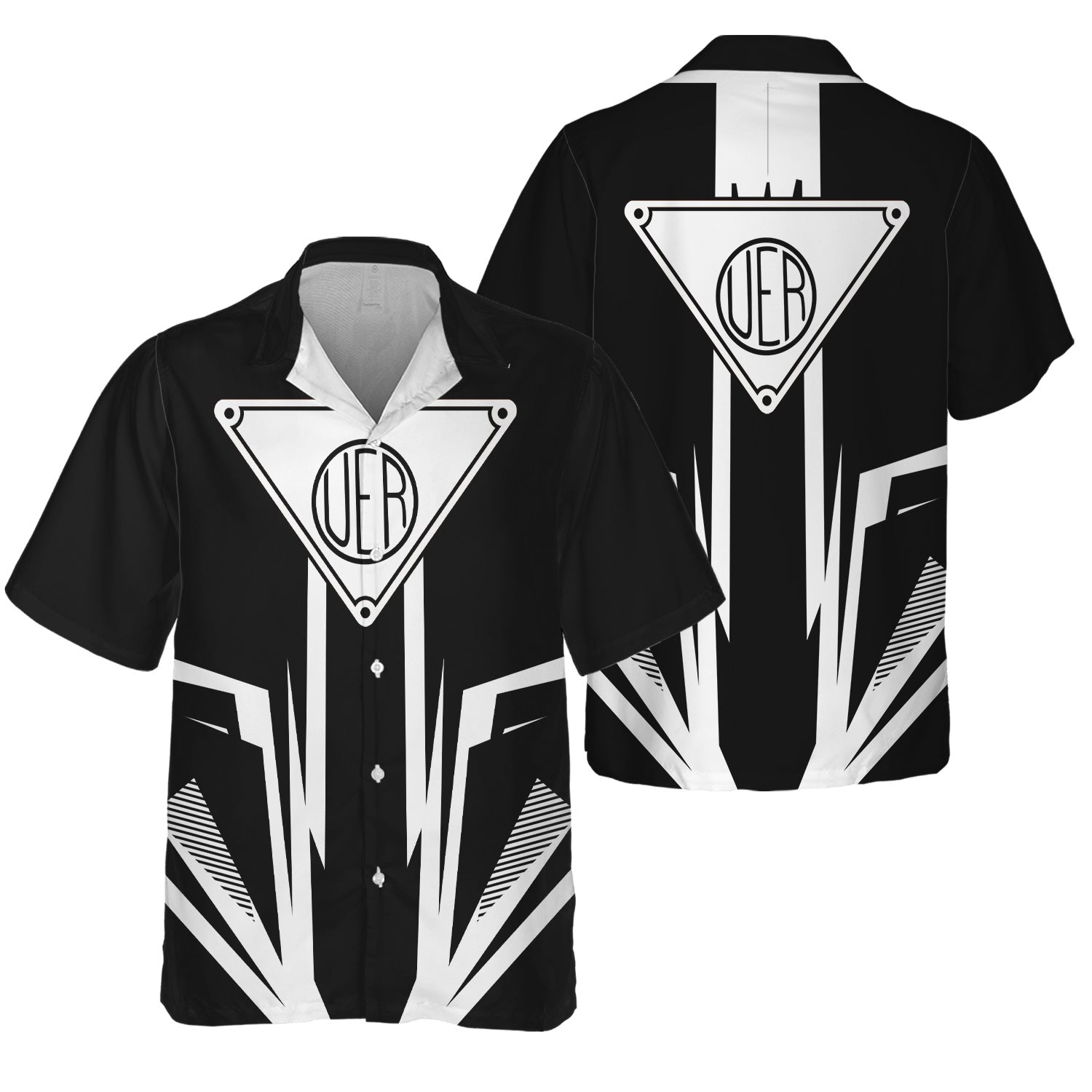 Railspirit Union Electric Railway Hawaiian Shirt Bold Graphic Style All Over Printed Shirt