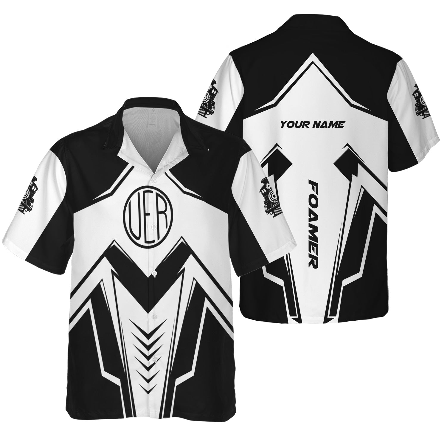 Railspirit Personalized Union Electric Railway Hawaiian Shirt Railway Trainspotter Style Shirt Gift Idea For Foamers