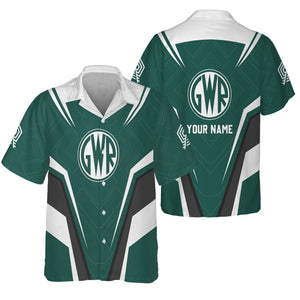 Railspirit Personalized Great Western Railway Hawaiian Shirt Railway Inspired Apparel Train Shirt For Train Lovers