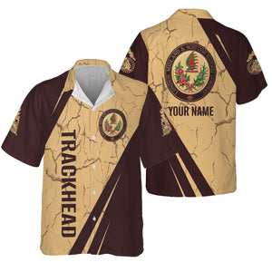 Railspirit Personalized London, Midland and Scottish Railway Hawaiian Shirt Crackle Texture Style Shirt For Trackhead